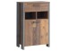 Schuhschrank >Celon< in Old Wood Vintage - 67x105,5x41,6cm (BxHxT)
