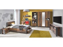 Nachtkonsole >Celon< in Old Wood Vintage - 62x41,5x41,6cm (BxHxT)