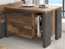 Nachtkonsole >Celon< in Old Wood Vintage - 62x41,5x41,6cm (BxHxT)