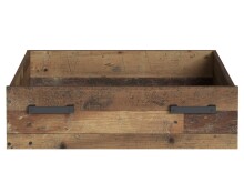 Bett >Celon< in Old Wood Vintage - 125,1x90,5x204,9cm (BxHxT)