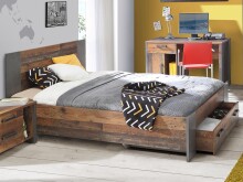 Bett >Celon< in Old Wood Vintage -...