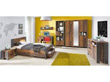 Schreibtisch >Celon< in Old Wood Vintage - 126,5x73,5x60cm (BxHxT)