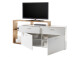 TV-Board >Natalie< in Weiß - 210x105x40cm (BxHxT)