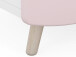 Nachttisch >Savannah< in Weiß aus MDF - 44,4x33,7x38,8cm (BxHxT)