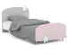 Kinderbett >Savannah< in Weiß aus MDF - 97x77x204,5cm (BxHxT)