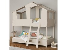 Kinderbett >Tyler< in taupe aus MDF -...