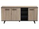 Sideboard >Waco< in Sonoma-Eiche aus Kunststoff - 160.7x73.3x43.9cm (BxHxT)