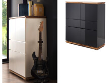 Highboard >Charleston I< in Asteiche aus Massivholz...