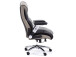 Chefsessel >Rayleigh< in Schwarz Beige aus Metall - 78x116x79cm (BxHxT)