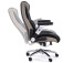 Chefsessel >Rayleigh< in Schwarz Beige aus Metall - 78x116x79cm (BxHxT)