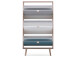 Schuhkipper >Visby< in Sonoma-Eiche - 70x127x24cm (BxHxT)