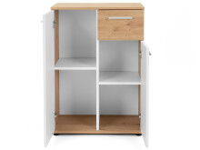 Kommode >Jacklin I< in Artisan-Eiche - 60x85x35cm (BxHxT)