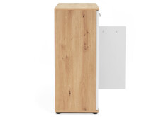 Kommode >Jacklin I< in Artisan-Eiche - 60x85x35cm (BxHxT)