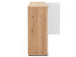 Sideboard >Jacklin< in Artisan Eiche Weiß - 120x85x35cm (BxHxT)