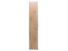 Schuhschrank >Jacklin I< in Artisan-Eiche Weiß - 70x185x35cm (BxHxT)