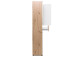 Schuhschrank >Jacklin I< in Artisan-Eiche Weiß - 70x185x35cm (BxHxT)
