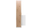 Schuhschrank >Jacklin I< in Artisan-Eiche Weiß - 70x185x35cm (BxHxT)