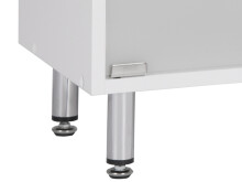 Waschbeckenunterschrank >Lancaster< in Weiß aus Kunststoff - 66x58x30cm (BxHxT)