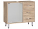 Waschbeckenunterschrank >Lancaster< in Sonoma Eiche - 66x58x30 (BxHxT)