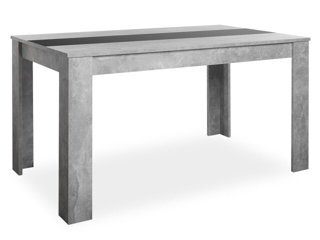 Esstisch >Naperville< in Strukturbeton Nachbildung - 138x74x80cm (BxHxT)