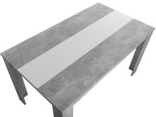 Esstisch >Naperville< in Strukturbeton Nachbildung - 138x74x80cm (BxHxT)
