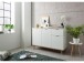 Kommode >Dalarna< in Weiß aus Metall - 120x85x40cm (BxHxT)