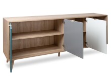 Sideboard >Visby< in Sonoma-Eiche - 180x71x40cm (BxHxT)