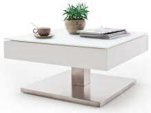 Couchtisch >Marcie< in Weiß matt aus MDF -...