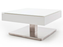 Couchtisch >Marcie< in Weiß matt aus MDF - 75x38x75cm (BxHxT)