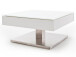 Couchtisch >Marcie< in Weiß matt aus MDF - 75x38x75cm (BxHxT)
