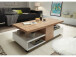 Couchtisch >Rouen< in Weiß matt lackiert aus MDF - 120x40x60cm (BxHxT)
