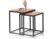 Satztisch >Samuele< in Asteiche geölt aus Metall - 50x48x40cm (BxHxT)