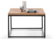 Couchtisch >Samuele< in Asteiche geölt aus Metall - 70x45x70cm (BxHxT)