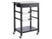 Rollwagen >Columbia I< in Schwarz aus Metall - 60x83,5x40cm (BxHxT)