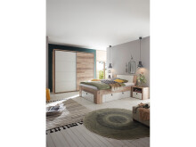 Bett >Chery< in Old Style hell - 145,5x46,5x214cm (BxHxT)
