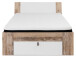 Bett >Chery< in Old Style hell - 145,5x46,5x214cm (BxHxT)