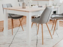 Esstisch >Batley< in Weiß - 215x75x90cm (BxHxT)