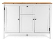 Sideboard >Batley II< in Weiß - 120x90x40cm (BxHxT)