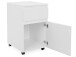 Rollcontainer >Ravenna I< in Weiß/Matt - 44x73x52cm (BxHxT)