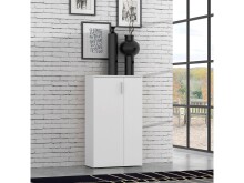 Schuhschrank >Gretna< in Weiß - 68.9x120.4x36.3cm (BxHxT)
