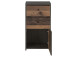 Kommode >Burg< in Betonoptik Dunkelgrau - 40.3x77.5x29.6cm (BxHxT)