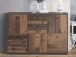 Kommode >Burg< in Betonoptik Dunkelgrau - 114.1x77.5x29.6cm (BxHxT)