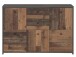 Kommode >Burg< in Betonoptik Dunkelgrau - 114.1x77.5x29.6cm (BxHxT)