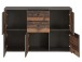 Kommode >Burg< in Betonoptik Dunkelgrau - 114.1x77.5x29.6cm (BxHxT)