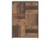 Kommode >Burg< in Betonoptik Dunkelgrau - 77.2x112.7x29.6cm (BxHxT)