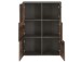 Kommode >Burg< in Betonoptik Dunkelgrau - 77.2x112.7x29.6cm (BxHxT)