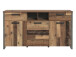 Sideboard >Celon< in Old Wood Vintage - 156.4x86.3x41.6cm (BxHxT)