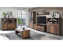 Highboard >Celon< in Old Wood Vintage - 106.7x127.9x41.6cm (BxHxT)