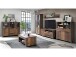 Highboard in Schwarz aus Glas - 151,4x127,9x41,6cm (BxHxT)