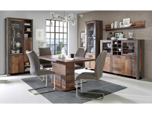 Esstisch >Celon< ausziehbar bis 200cm in Old Wood Vintage - 160/200x76.6x90cm (BxHxT)